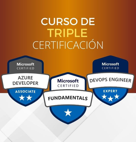 Curso Azure Fundamentals + Developer + DevOps Engineer (Triple Certificación)