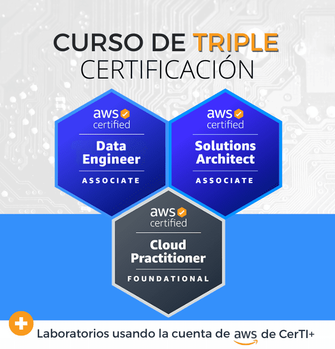Curso AWS Data Engineer + Solutions Architect + Cloud Practitioner (Triple Certificación)