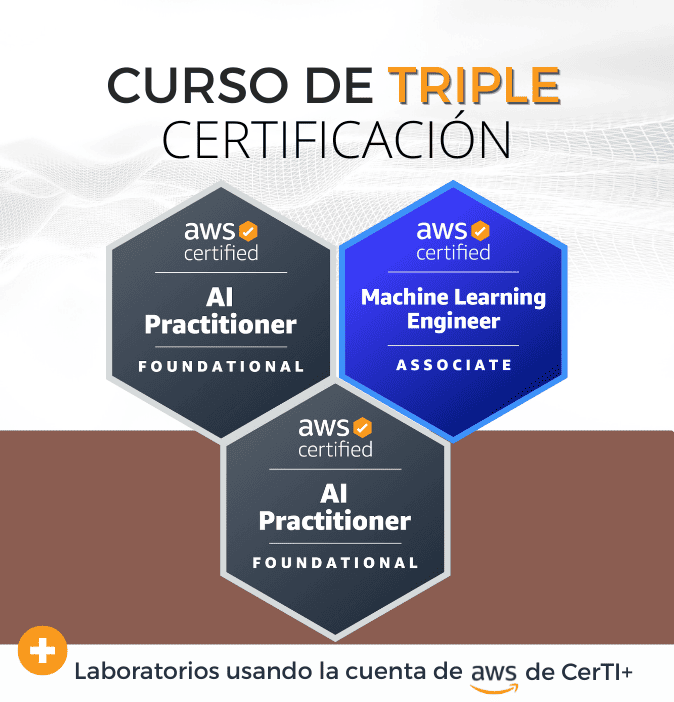 Curso AWS Machine Learning Engineer + AI Practitioner + Cloud Practitioner (Triple Certificación)