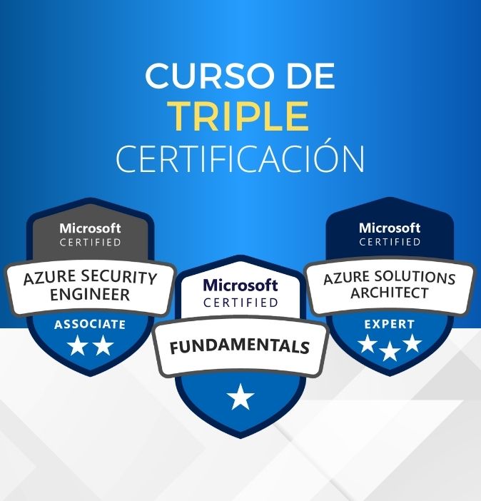 Curso Azure Fundamentals + Security + Solutions Architect Expert (Triple Certificación) - CerTI+